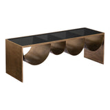 ZUO Reed Coffee Table Brass & Black