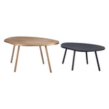 ZUO Castelo Coffee Table Set (2-Piece) Brass & Black