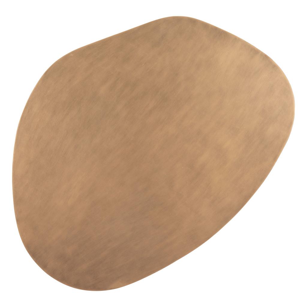 ZUO Castelo Coffee Table Set (2-Piece) Brass & Black