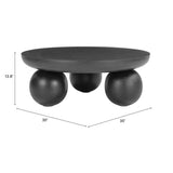 ZUO Ancona Coffee Table Black