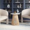 ZUO Mazara Side Table White & Natural