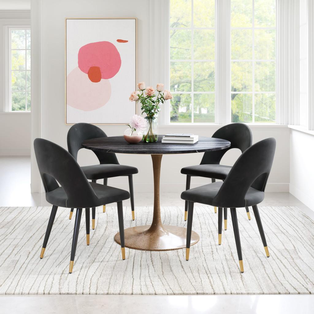 ZUO Menlo Dining Chair (Set of 2) Black