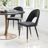 ZUO Menlo Dining Chair (Set of 2) Black