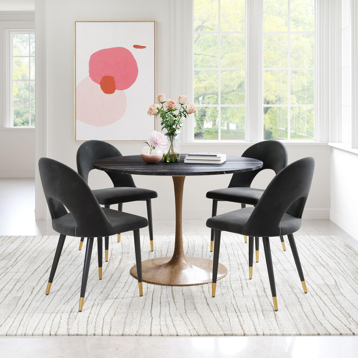 ZUO Menlo Dining Chair (Set of 2) Black