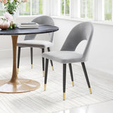 ZUO Menlo Dining Chair (Set of 2) Gray