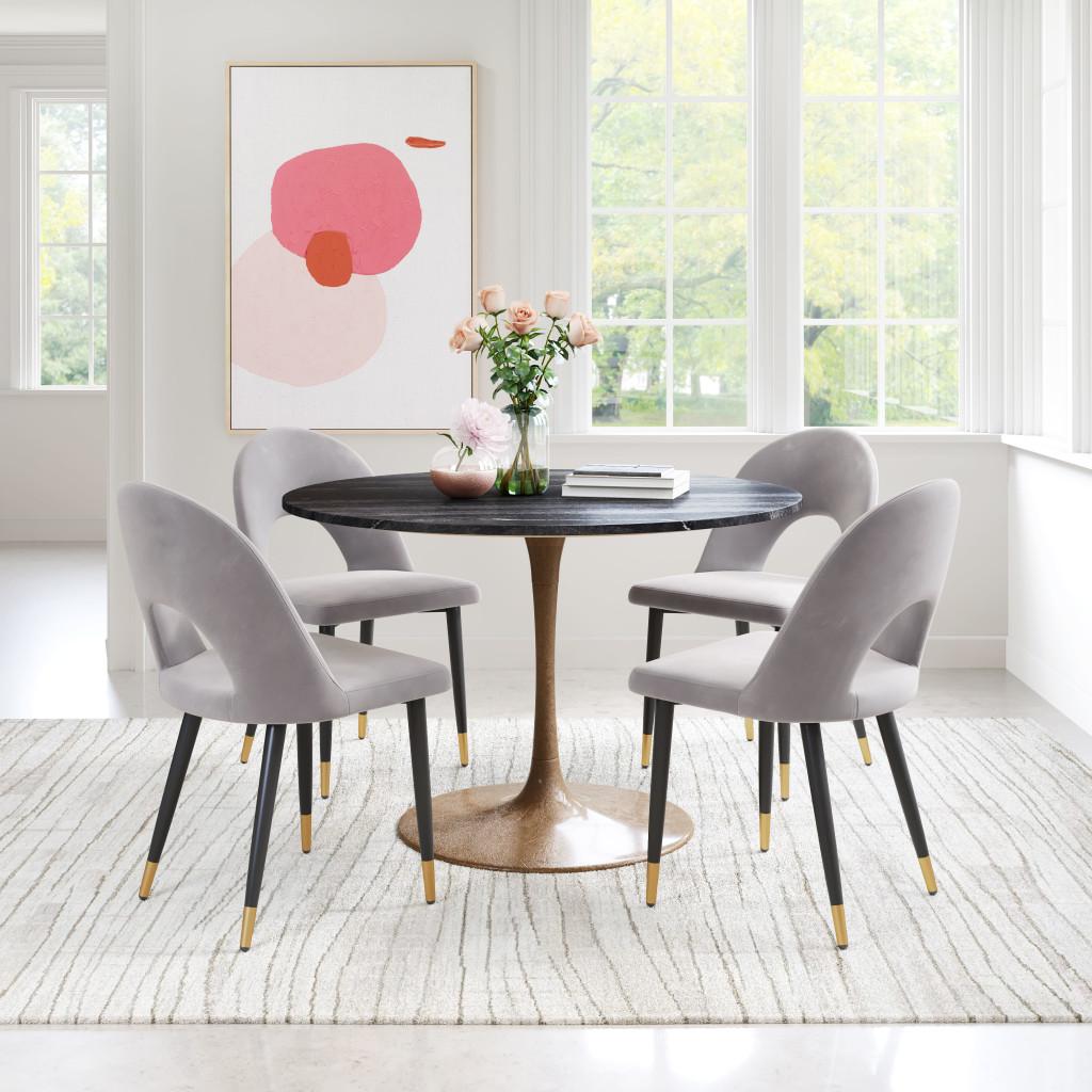 ZUO Menlo Dining Chair (Set of 2) Gray