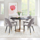 ZUO Menlo Dining Chair (Set of 2) Gray