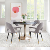 ZUO Menlo Dining Chair (Set of 2) Gray