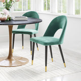 ZUO Menlo Dining Chair (Set of 2) Green