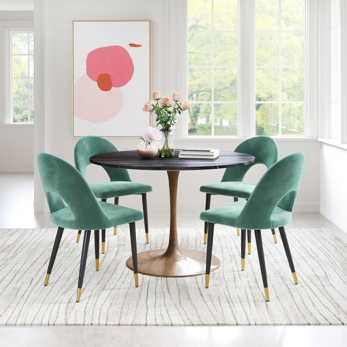ZUO Menlo Dining Chair (Set of 2) Green