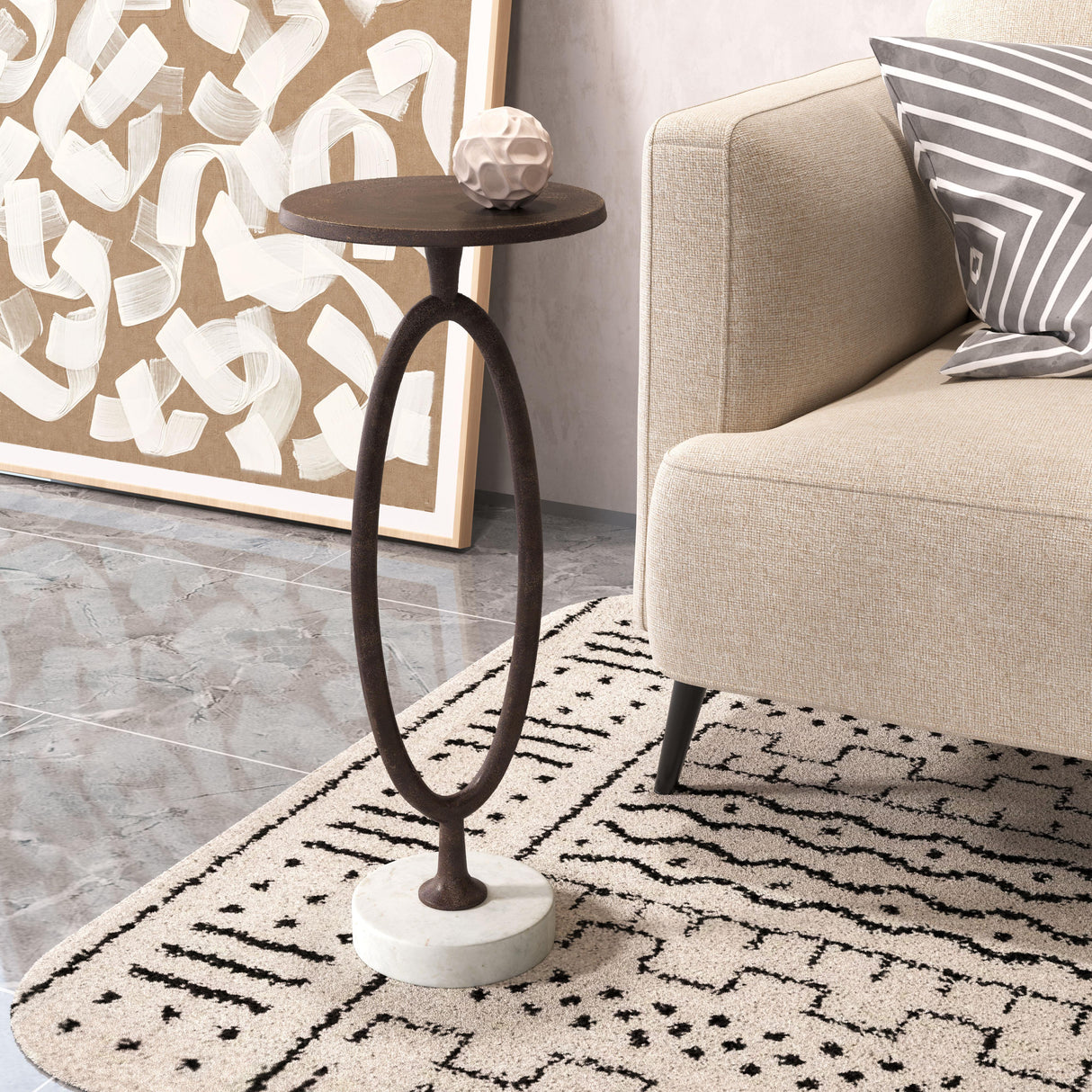 ZUO Bonita Accent Table Bronze