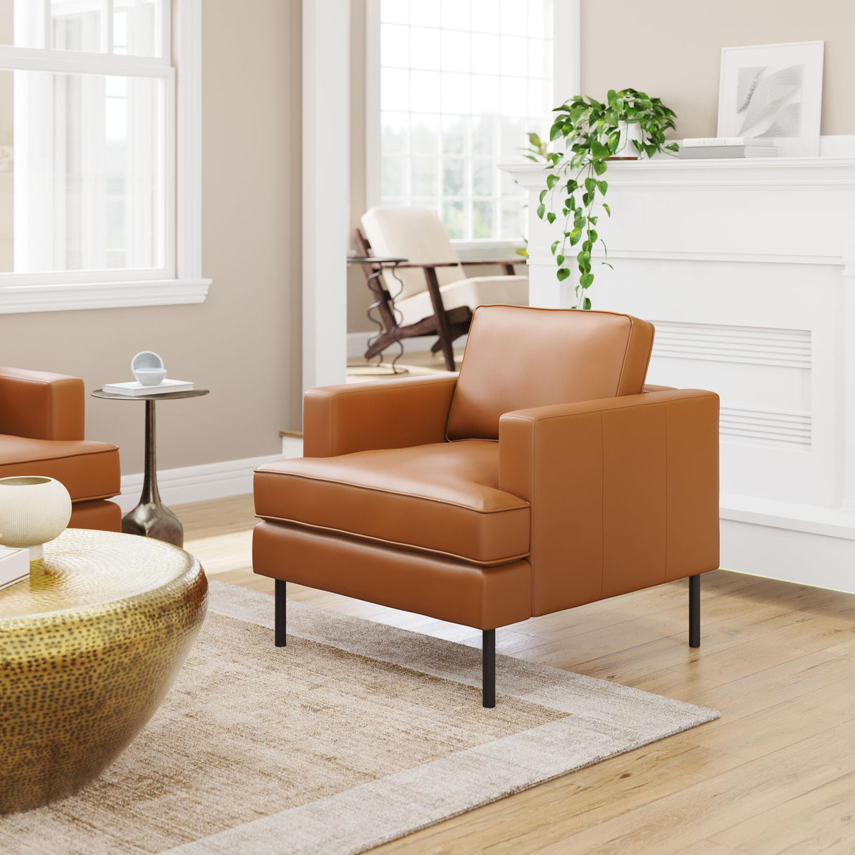 ZUO Decade Armchair Brown