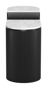 ZUO Ormara Side Table Set (2-Piece) White & Black