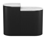 ZUO Ormara Side Table Set (2-Piece) White & Black