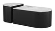 ZUO Ormara Coffee Table Set (2-Piece) White & Black