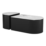 ZUO Ormara Coffee Table Set (2-Piece) White & Black