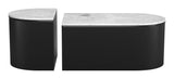 ZUO Ormara Coffee Table Set (2-Piece) White & Black