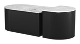 ZUO Ormara Coffee Table Set (2-Piece) White & Black