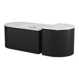 ZUO Ormara Coffee Table Set (2-Piece) White & Black