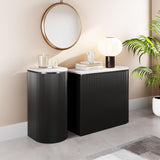 ZUO Ormara Console Table Set (2-Piece) White & Black