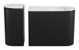 ZUO Ormara Console Table Set (2-Piece) White & Black