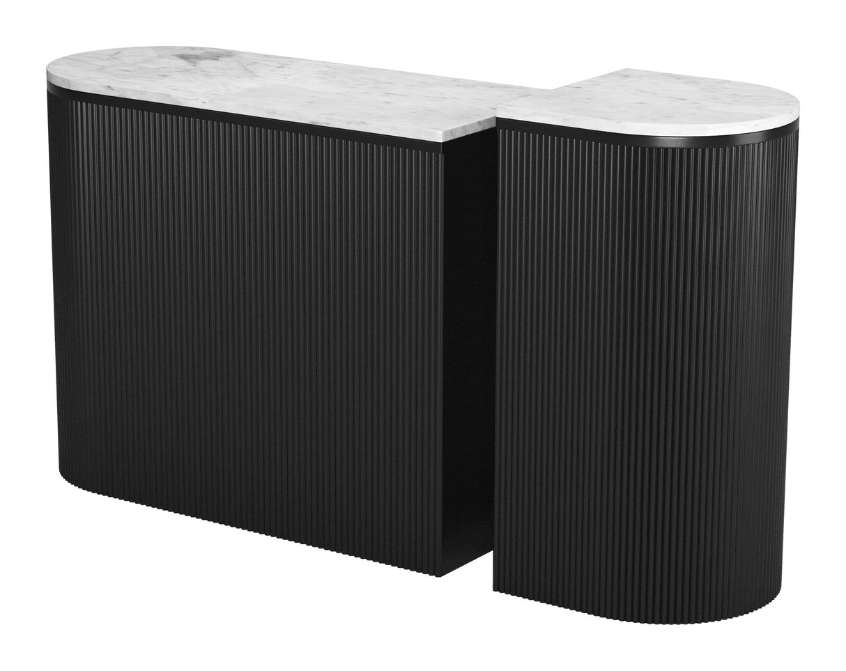 ZUO Ormara Console Table Set (2-Piece) White & Black