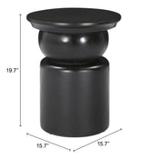 ZUO Colombo Side Table Black