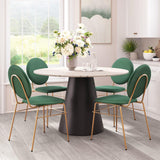 ZUO Jorf Dining Table Beige & Bronze