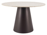 ZUO Jorf Dining Table Beige & Bronze