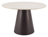 ZUO Jorf Dining Table Beige & Bronze