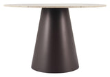 ZUO Jorf Dining Table Beige & Bronze