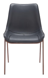 ZUO Magnus Dining Chair (Set of 2) Black & Walnut