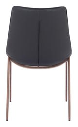 ZUO Magnus Dining Chair (Set of 2) Black & Walnut