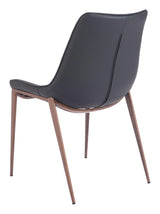 ZUO Magnus Dining Chair (Set of 2) Black & Walnut
