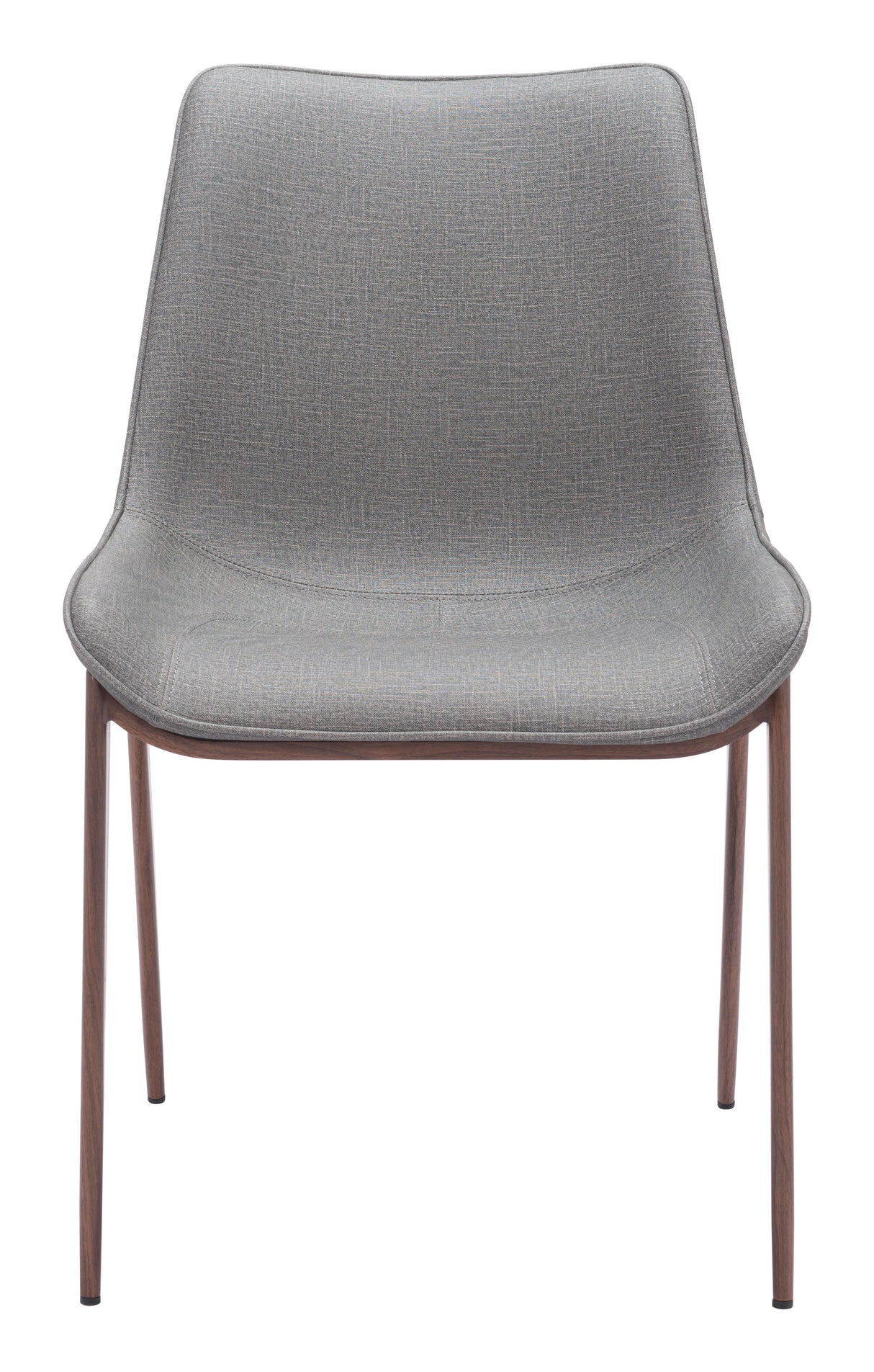 ZUO Magnus Dining Chair (Set of 2) Slate Gray & Walnut