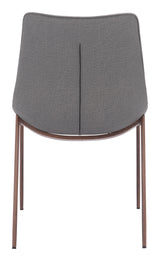 ZUO Magnus Dining Chair (Set of 2) Slate Gray & Walnut