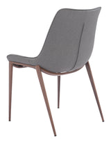 ZUO Magnus Dining Chair (Set of 2) Slate Gray & Walnut
