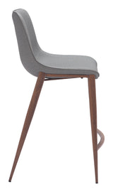 ZUO Magnus Counter Stool (Set of 2) Slate Gray & Walnut