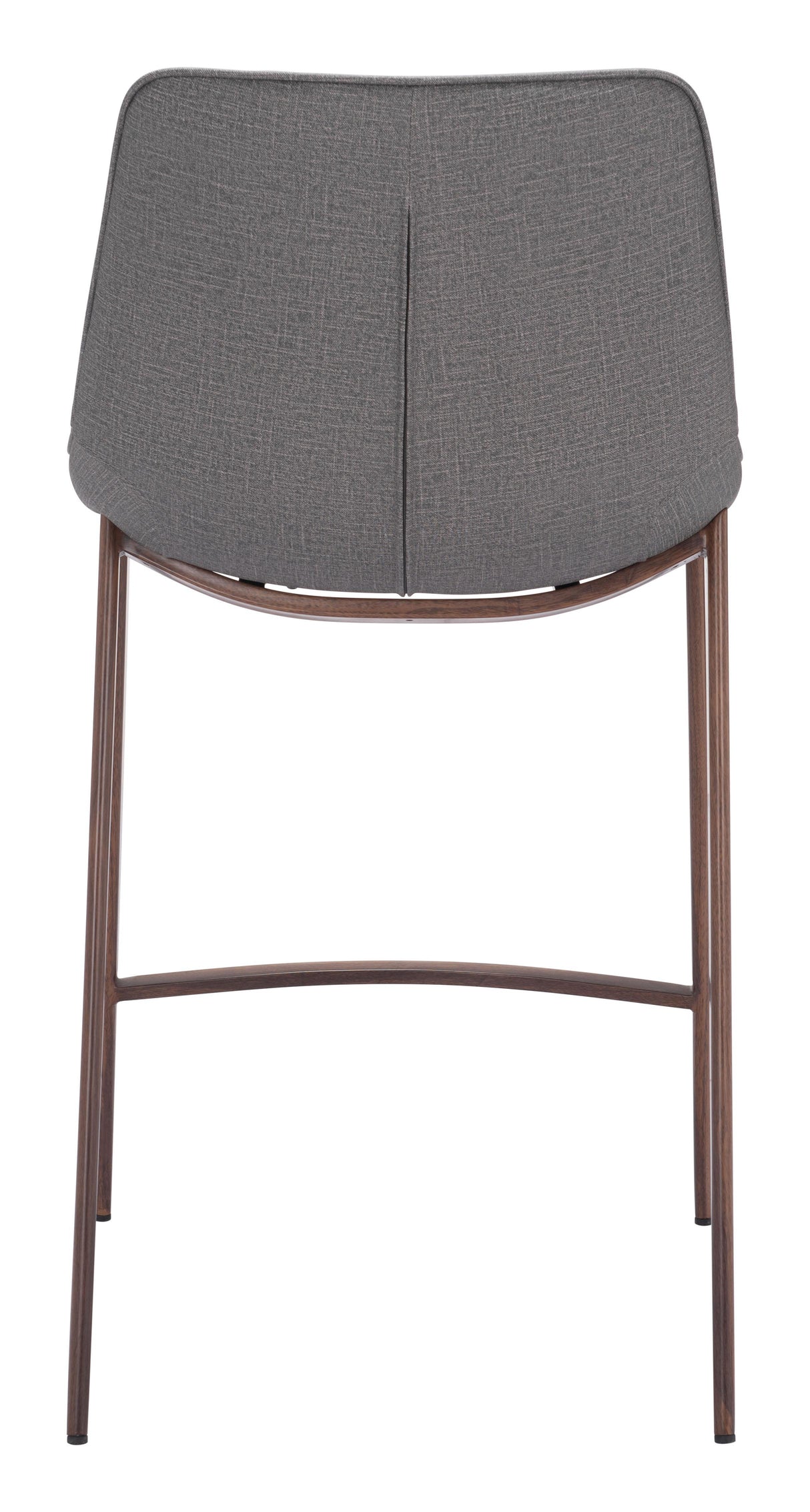 ZUO Magnus Counter Stool (Set of 2) Slate Gray & Walnut