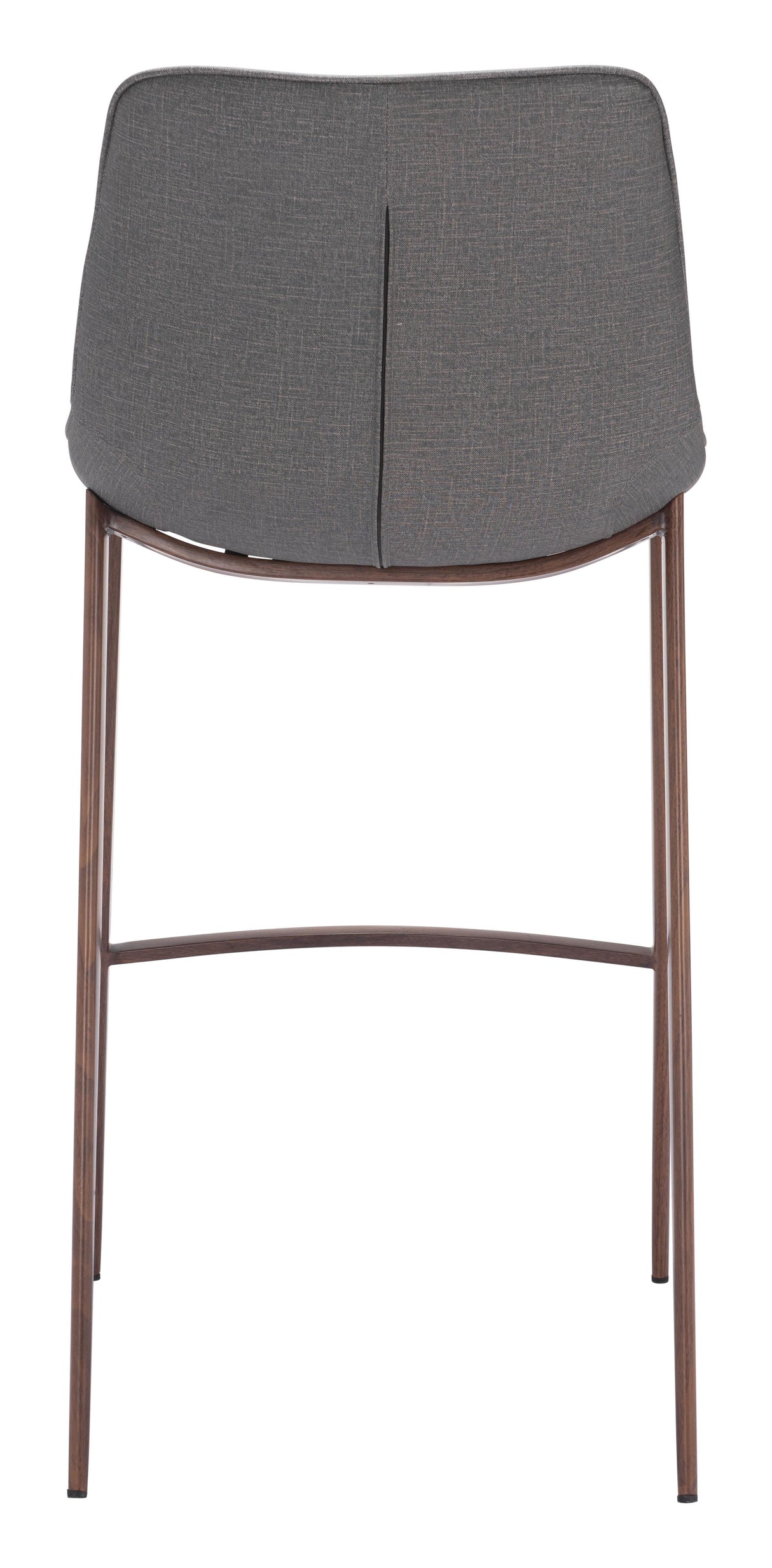 ZUO Magnus Barstool (Set of 2) Slate Gray & Walnut