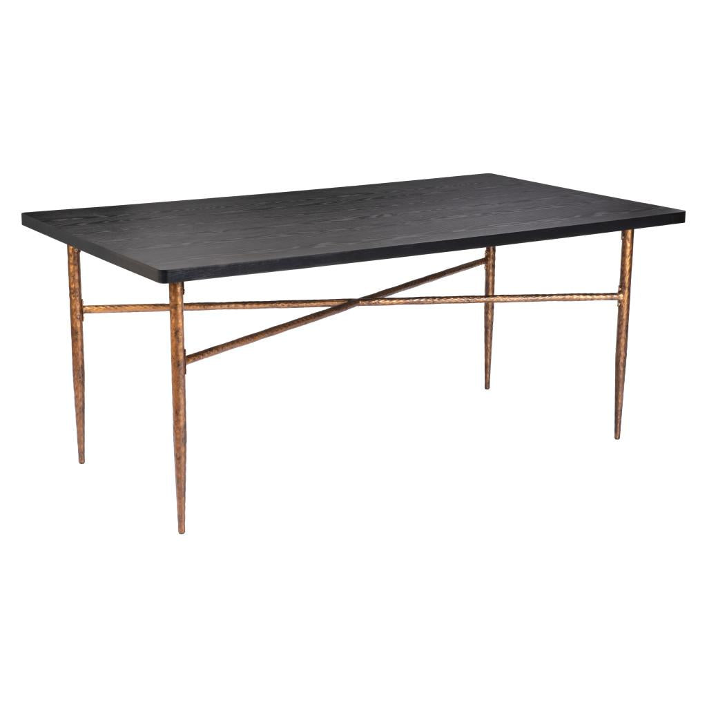 ZUO Nida Dining Table Black & Bronze