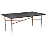 ZUO Nida Dining Table Black & Bronze
