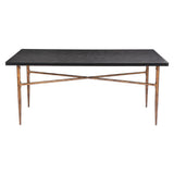 ZUO Nida Dining Table Black & Bronze