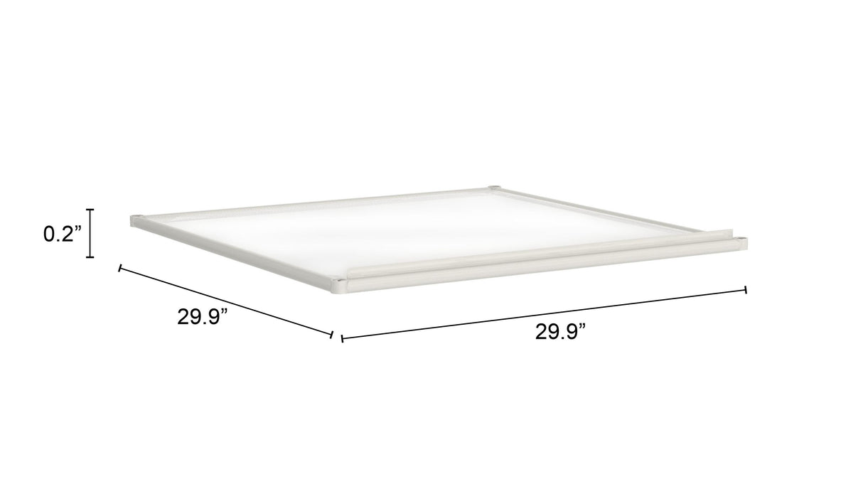 ZUO Zuo Adjustable Shelf Light Gray