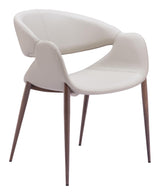 ZUO Limay Dining Chair (Set of 2) Beige & Walnut