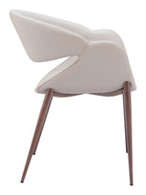 ZUO Limay Dining Chair (Set of 2) Beige & Walnut