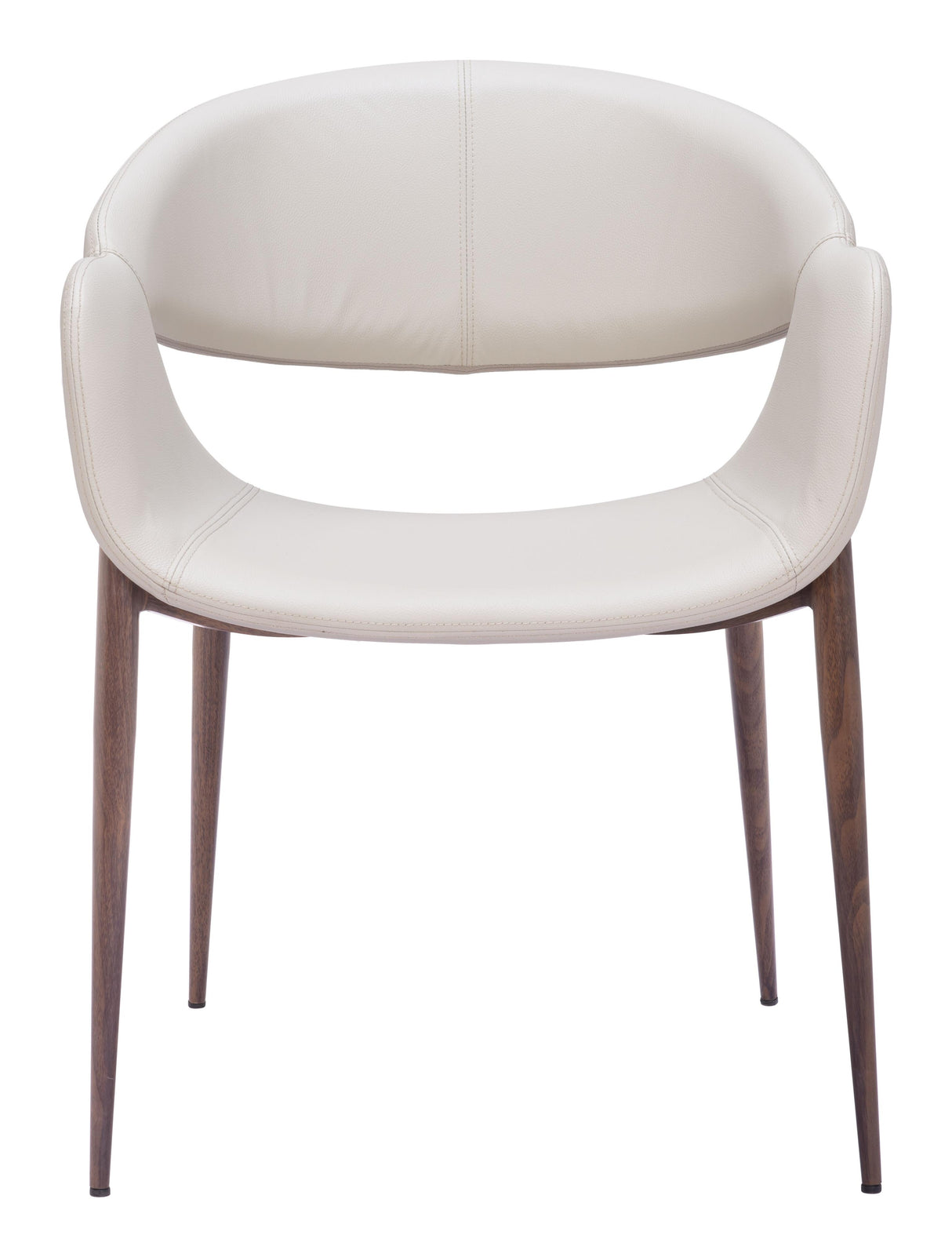 ZUO Limay Dining Chair (Set of 2) Beige & Walnut