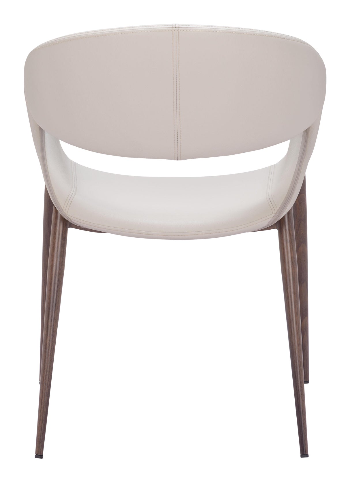 ZUO Limay Dining Chair (Set of 2) Beige & Walnut