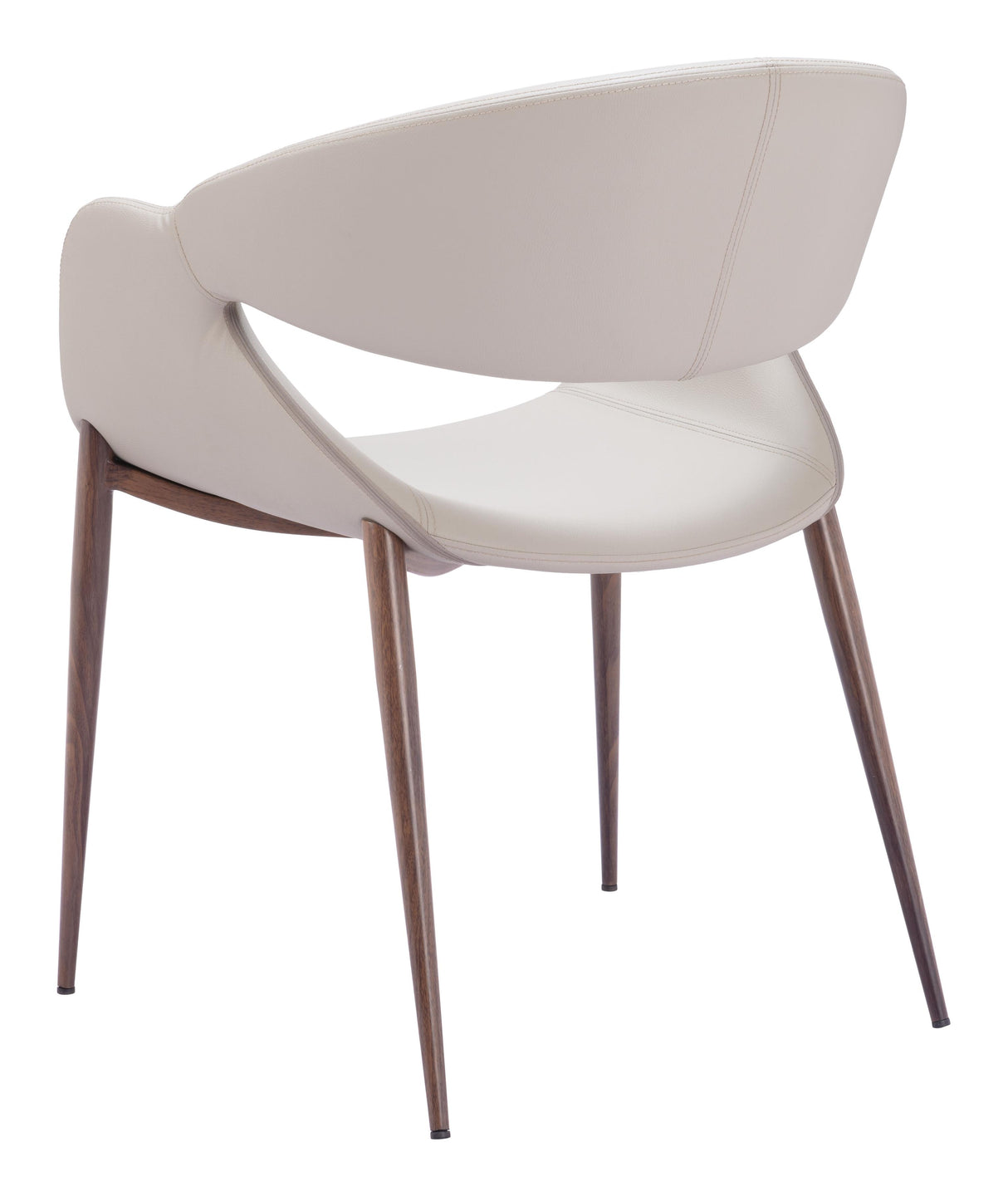 ZUO Limay Dining Chair (Set of 2) Beige & Walnut