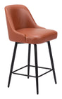 ZUO Keppel Swivel Counter Stool Brown